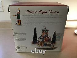 Department 56 Santas Sleigh Launch Northpole Series Gift Set 2001 Retired