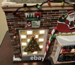 Dept 56 The Original Bronners Store Snow Village Santa Sled Reindeer Nativity