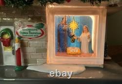 Dept 56 The Original Bronners Store Snow Village Santa Sled Reindeer Nativity