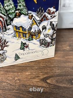 Dept 56 Up Up & Away Santa Reindeer Sleigh Christmas Rotates Around Works Video