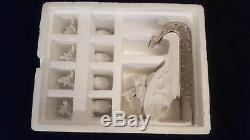 Dept 56 Winter Silhouette Santa's Sleigh with 4 Reindeer