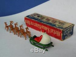 Diecast Lead Miniature Boxed Japanese Santa Father Christmas Reindeer & Sleigh