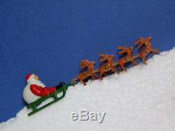 Diecast Lead Miniature Boxed Japanese Santa Father Christmas Reindeer & Sleigh