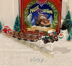 Disney Pixar Cars Mater Saves Christmas SANTA & REINDEER SLED HOLIDAY DISPLAY