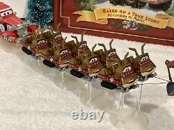 Disney Pixar Cars Mater Saves Christmas SANTA & REINDEER SLED HOLIDAY DISPLAY