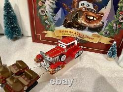 Disney Pixar Cars Mater Saves Christmas SANTA & REINDEER SLED HOLIDAY DISPLAY