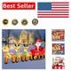 Durable 12ft Santa Reindeer Sleigh Inflatable Perfect For Outdoor Festivities