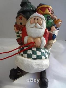 EDDIE WALKER VintageMidwest of Cannon FallsSanta's Sleigh & 8 ReindeerTag, Box