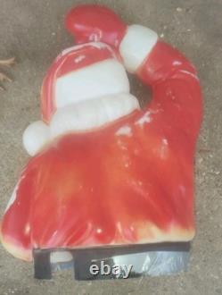 EMPIRE Plastics 1970 Vintage Santa Claus In Sleigh Blow Mold