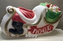 Empire 1970 Core 36 Sleigh Giant Santa Reindeer Blow Mold OEM Replacement