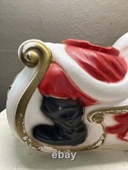 Empire 1970 Core 36 Sleigh Giant Santa Reindeer Blow Mold OEM Replacement
