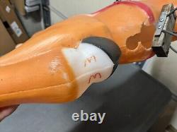 Empire 36 Giant Santa Reindeer Santa Claus Sleigh Christmas Blow Mold with Stand