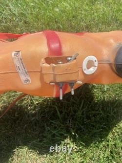 Empire Santa's Sleigh With Reindeer 1970 Vintage Christmas Lighted Blowmold USA