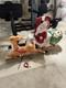 Empire Santa And Sleigh + 1 Reindeer Blowmold