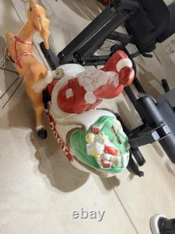 Empire santa and sleigh + 1 reindeer blowmold