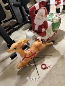 Empire santa and sleigh + 1 reindeer blowmold