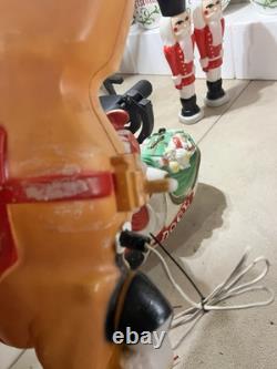 Empire santa and sleigh + 1 reindeer blowmold