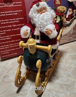 Enchanted Forest 34 Story Telling Santa Sleigh & Reindeer Animated Lights