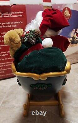 Enchanted Forest 34 Story Telling Santa Sleigh & Reindeer Animated Lights