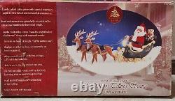 Enchanted Forest 34 Story Telling Santa Sleigh & Reindeer Animated Lights