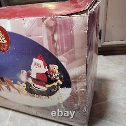 Enchanted Forest 34 Story Telling Santa Sleigh & Reindeer Animated Lights