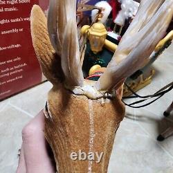 Enchanted Forest 34 Story Telling Santa Sleigh & Reindeer Animated Lights