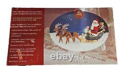 Enchanted Forest 34 Story Telling Santa Sleigh & Reindeer Animated Lights RARE