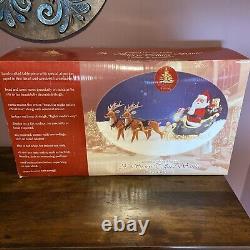 Enchanted Forest 34 Story Telling Santa Sleigh & Reindeer Animated Lights RARE