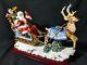 Enesco Festivities Christmas Santa Sleigh With Reindeer Action Music Box