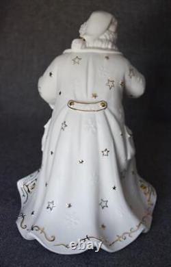 Fabulous 2001 Grandeur Noel Collector's Ed Porcelain Santa Sleigh Reindeer Pair
