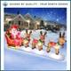 Festive Outdoor Santa Sleigh With Reindeer And Built-in Led Lights For Christmas