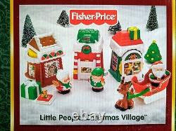 Fisher Price Little People Christmas Village new in box-Elf, Santa Reindeer sled