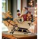 Fitz And Floyd Omnibus Santa Sleigh Reindeer Cookie Jar 1993 Very Rare Euc Large