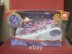 Forever Fun Rudolph Santa's Sleigh Team Musical Christmas Figurine Set