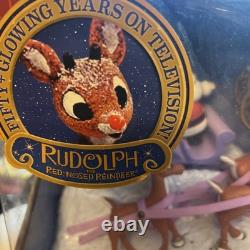 Forever Fun Rudolph Santa's Sleigh Team Musical Christmas Figurine Set Forever Fun Rudolph Santa's Sleigh Team Musical Christmas Figurine Set