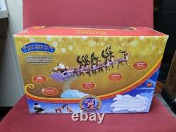 Forever Fun Rudolph Santa's Sleigh Team Musical Christmas Figurine Set