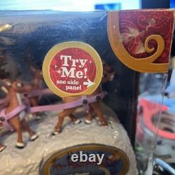 Forever Fun Rudolph Santa's Sleigh Team Musical Christmas Figurine Set