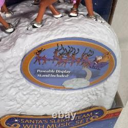 Forever Fun Rudolph the Red Nosed Reindeer Santa's Sleigh Team Musical Works