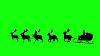Free Hd Video Backgrounds 3d Character Santa Claus Silhouette On Sleigh With Reindeers