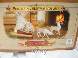 GRANDEUR NOEL 2000 Collector's Edition Porcelain Christmas Santa/Sleigh/Reindeer