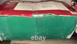 Gemmy Sleigh Ride Santa Flying Reindeer RARE Vintage 2001 Works