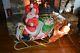 General Foam Blow Mold Christmas Santa Sleigh Reindeer Sled Light Yard Decor #2