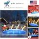 Giant 10ft Santa Sleigh With Reindeer Inflatable & Led Lights Christmas Blow Up