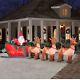 Giant 16 Ft Inflatable Lighted Santa In Sleigh With Reindeer Outdoor Christmas
