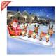 Giant Christmas Inflatable Santa Claus On Sleigh With Reindeer & Bright Lights
