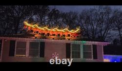 Giant-Sized LED Santa's Sleigh with Reindeer blowmolds 9 reindeers 3 sleigh