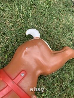 Giant santa & sleigh & 1 reindeer blowmold Generel foam In Box Christmas READ