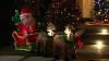 Glitzhome Northlight 4 Ft Inflatable Santa Sleigh U0026 Reindeer Lighted Christmas Yard Decor