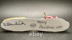 Goebel NORDIC CHRISTMAS Swedish Santa Reindeer Sled Figurine SIGNED