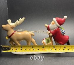 Goebel NORDIC CHRISTMAS Swedish Santa Reindeer Sled Figurine SIGNED